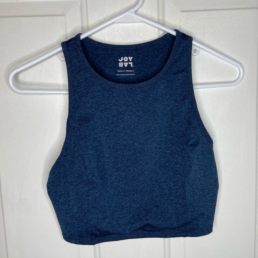 Blue crop top